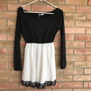 NWT Black and White Dress